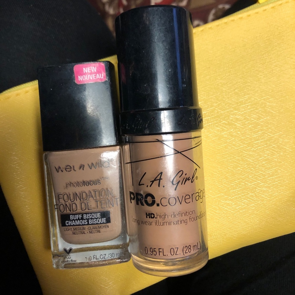 Foundation Bundle Wet N Wild and LA Girl